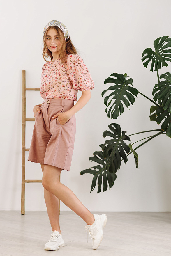 Подовжені шорти з посадкою на талії