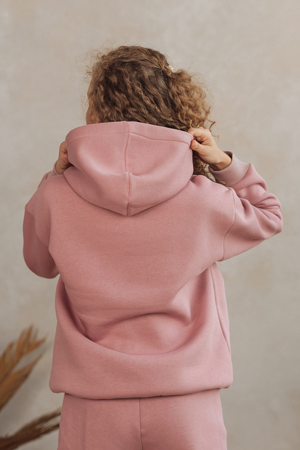 Пудровий світшот з написом