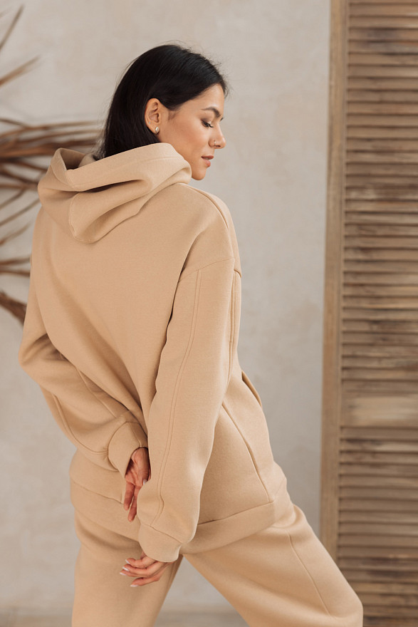 Beige oversized sweatshirt