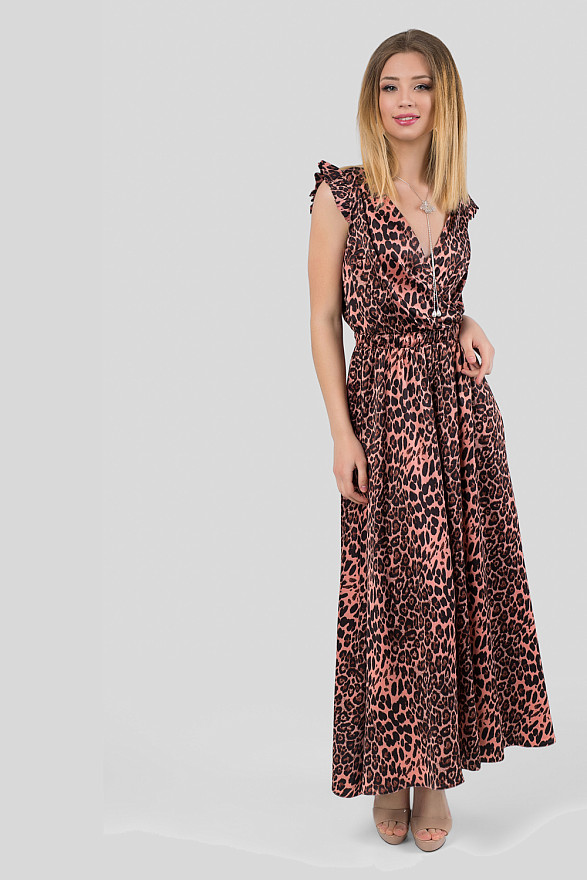 Шелковое платье в пол