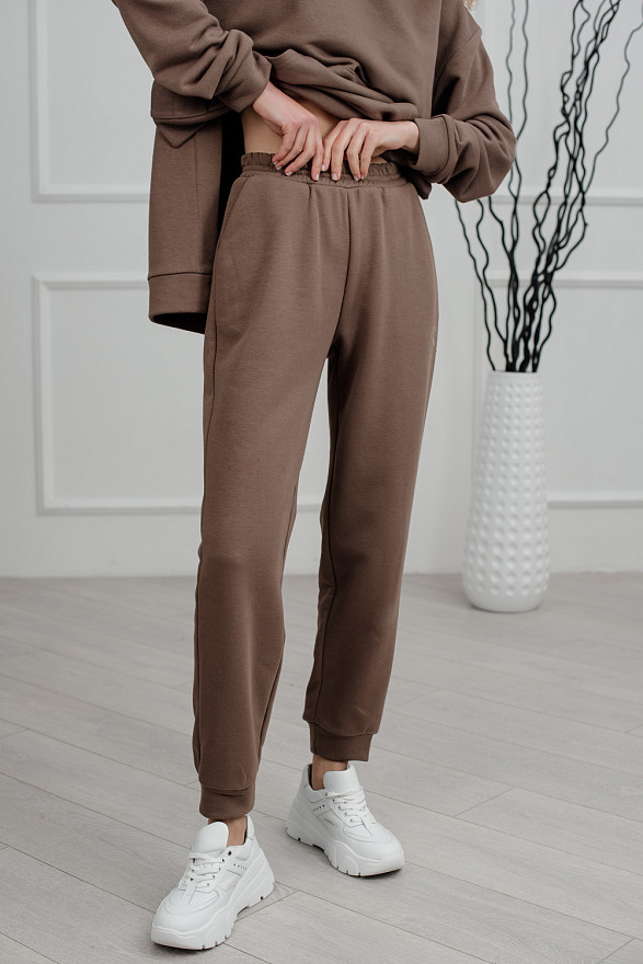 Трикотажные брюки-джоггеры