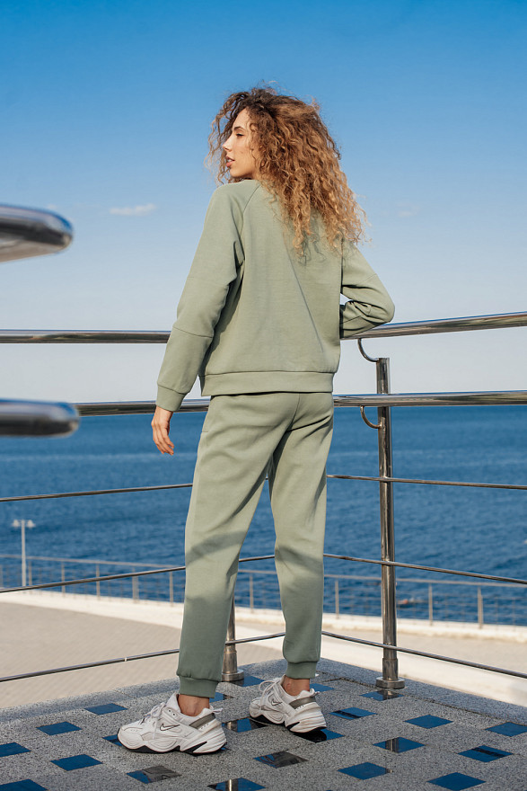 Світшот з рукавом реглан і написом