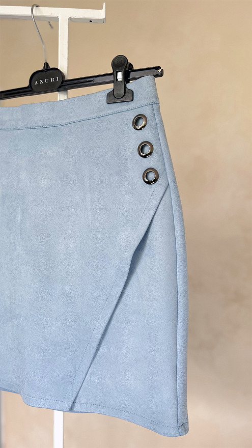 Замшевая мини-юбка