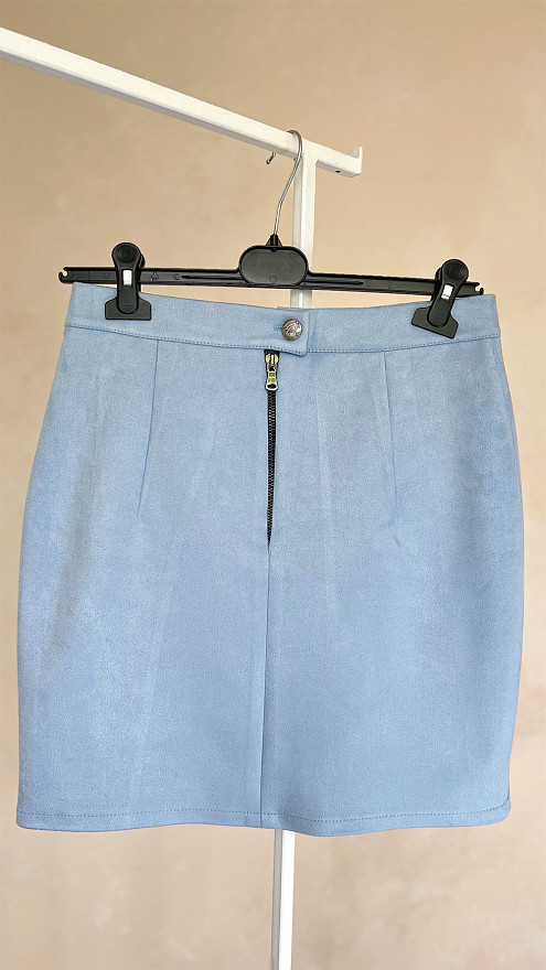 Замшевая мини-юбка