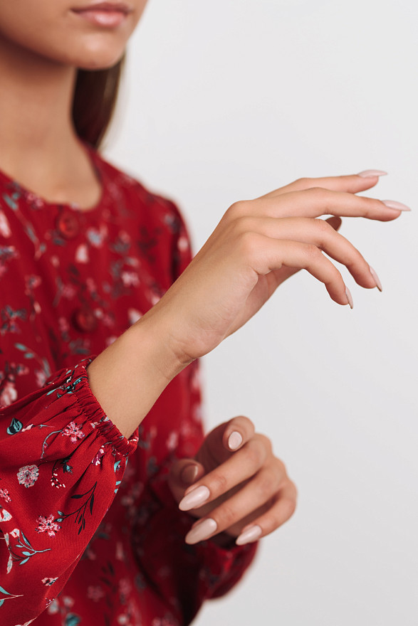 Осіннє плаття в квітковий принт