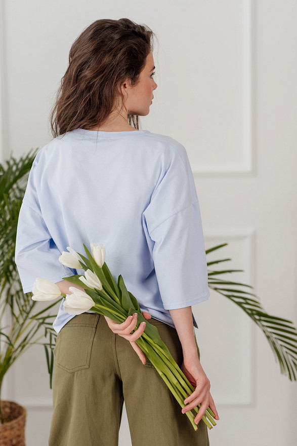 Light blue oversized t-shirt