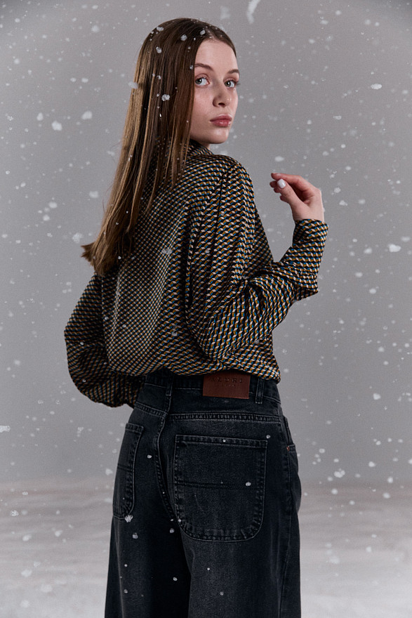 Loose long sleeve blouse
