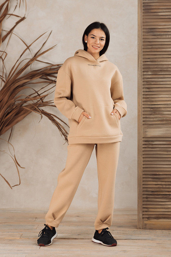 Beige oversized sweatshirt