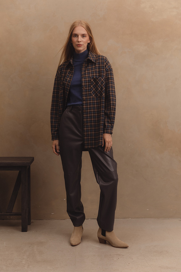 Подовжена сорочка оверсайз