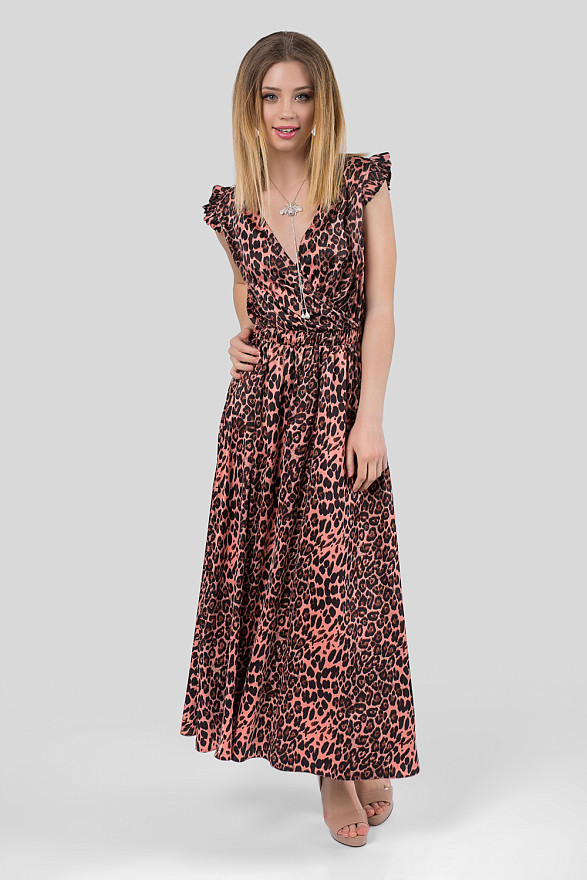 Шелковое платье в пол