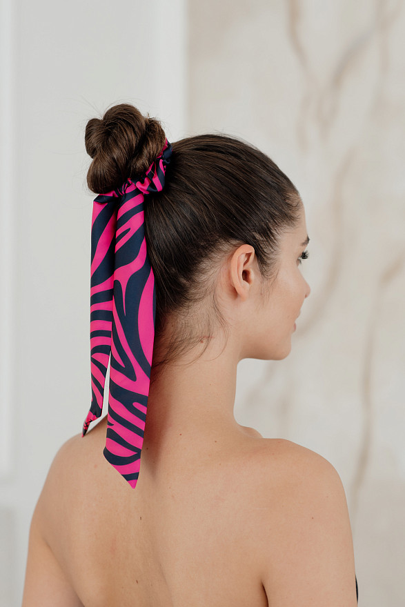 Резинка-бант кольору фуксии