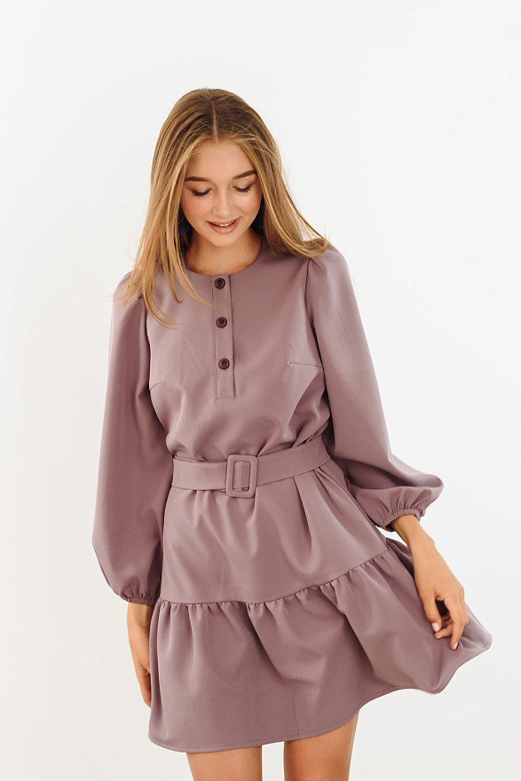 Puff Sleeve Loose Dress