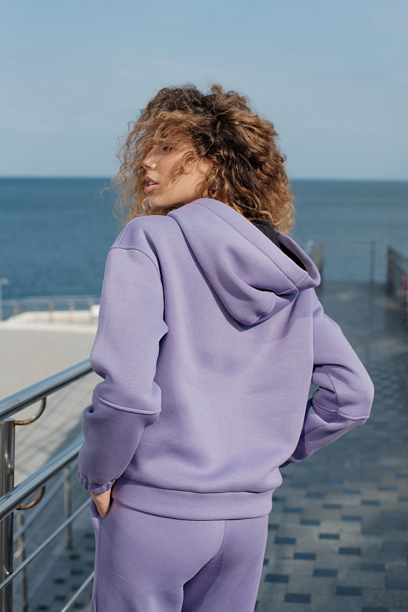 Світшот з написом і кишенею кенгуру