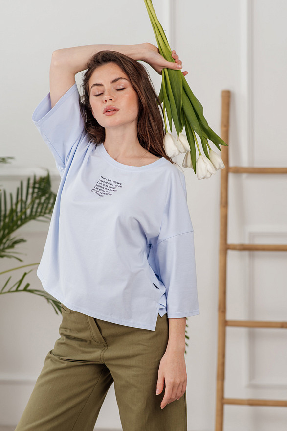 Light blue oversized t-shirt