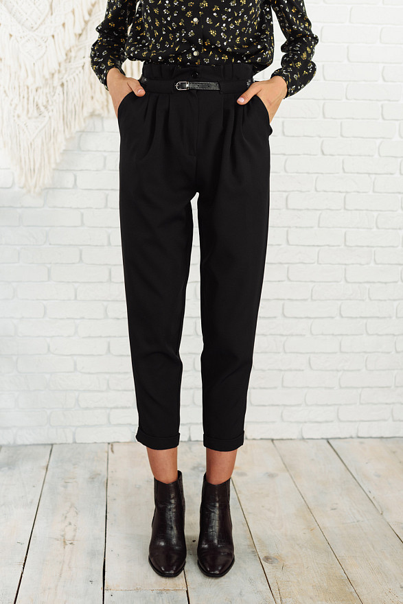 Black high waist pants