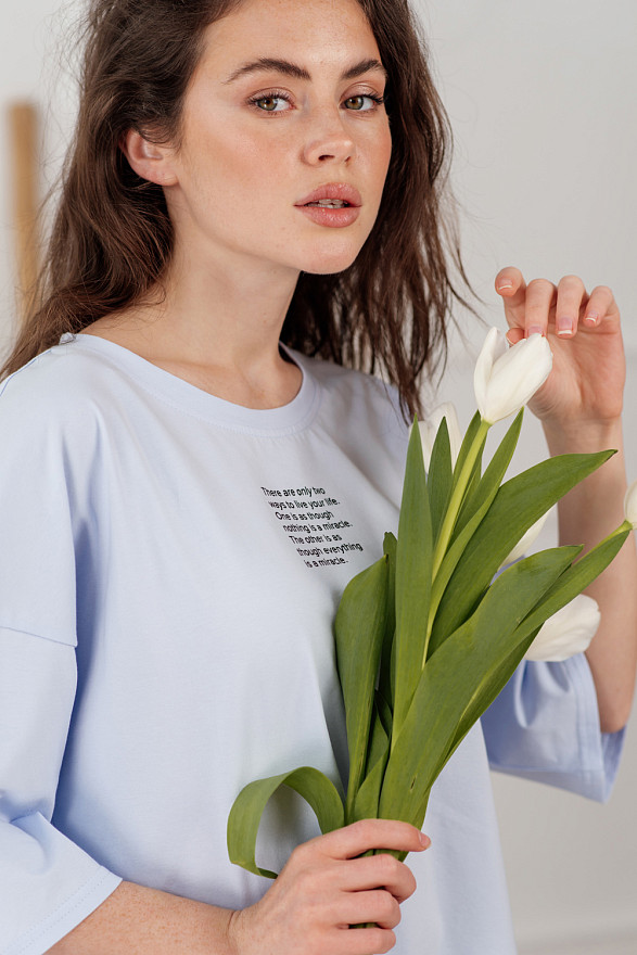 Light blue oversized t-shirt