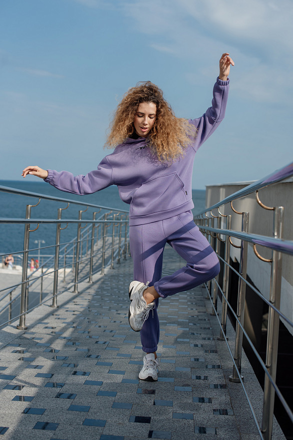 Світшот з написом і кишенею кенгуру