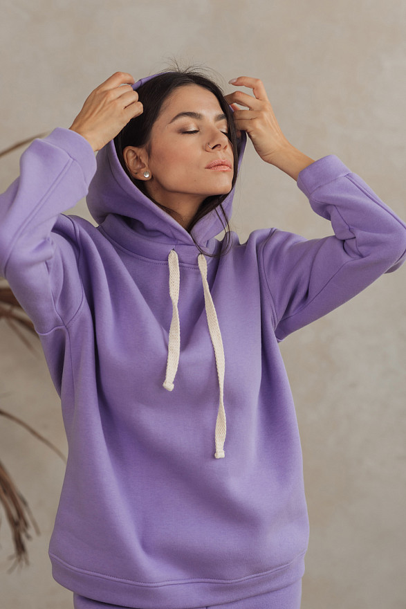 Lilac fleece sweatshirt  
