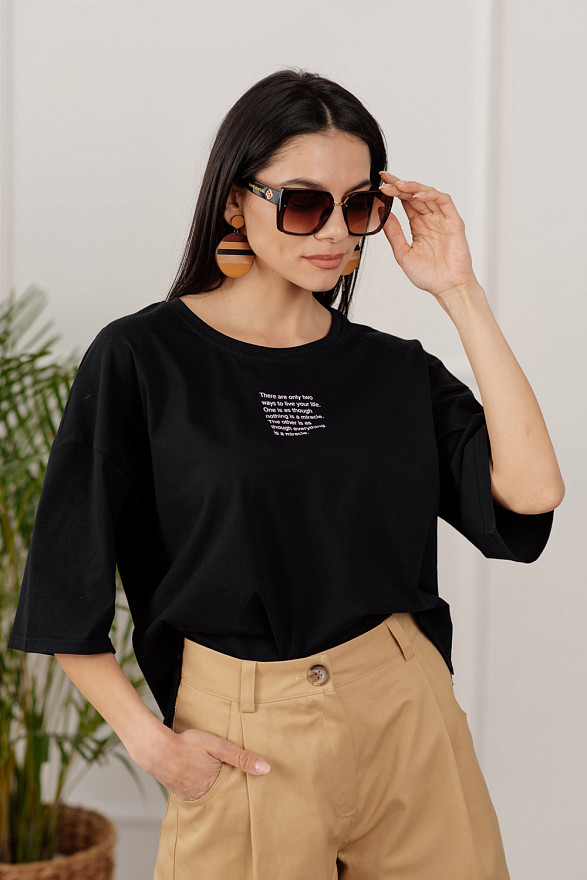 Long Sleeve Black T-shirt