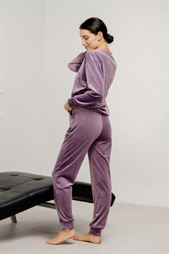 Фрезовий костюм з велюру