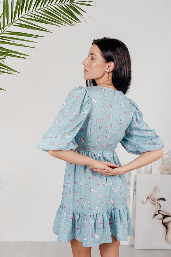 Платье в цветочный принт в стиле Прованс 