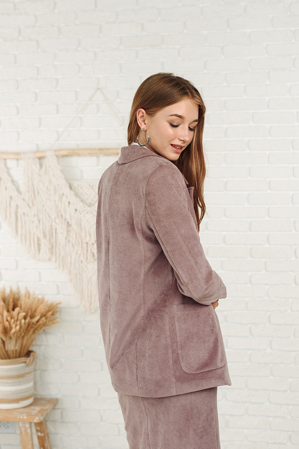 Oversized corduroy blazer