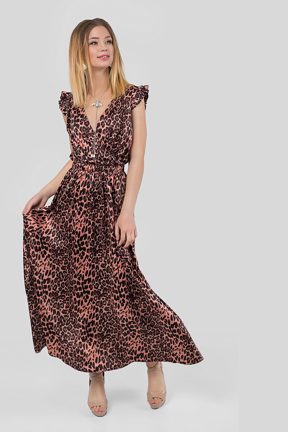 Шелковое платье в пол