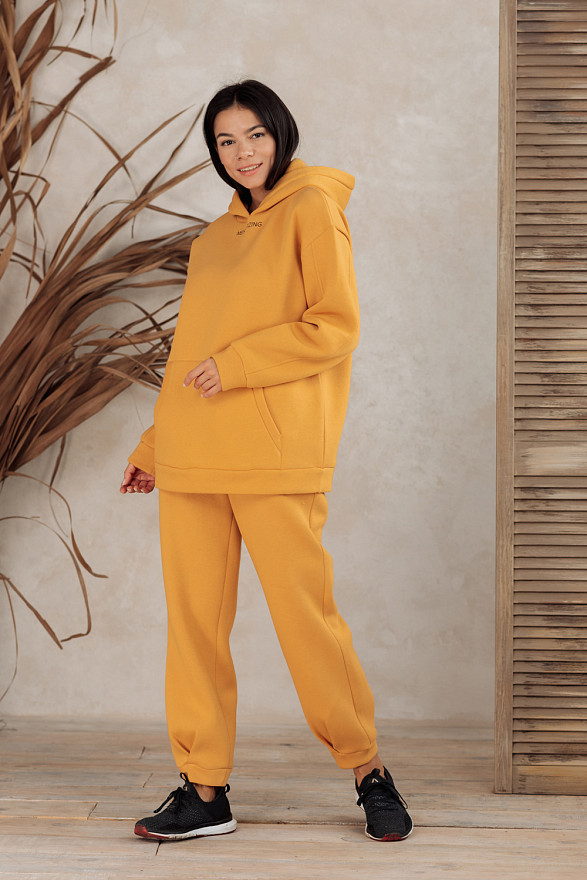 Oversized sweatshirt with slogan