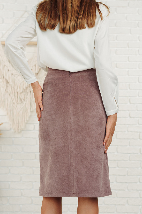 Вельветовая юбка карандаш