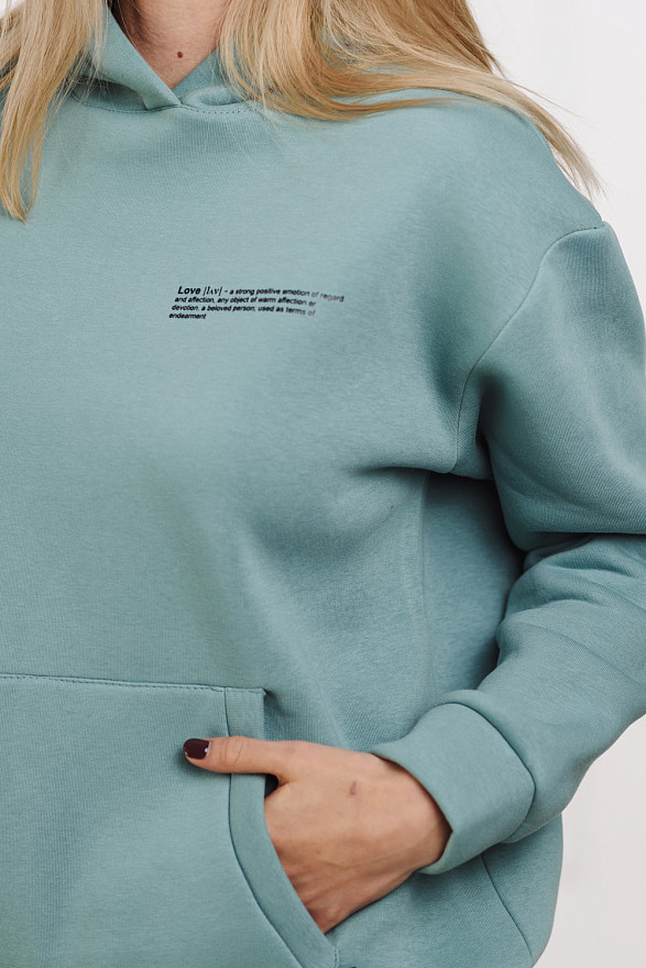 Світшоти з капюшоном кольору Тіфані