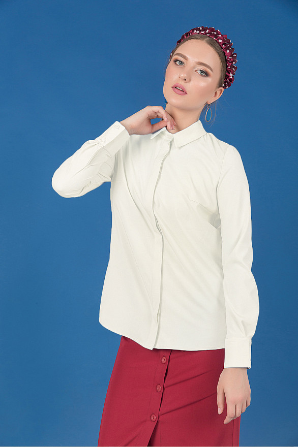 Блузка с потайной планкой