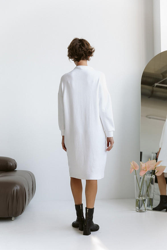 Молочна сукня з ангори