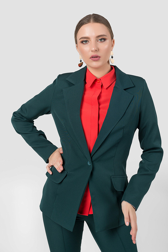 Classic blazer with button