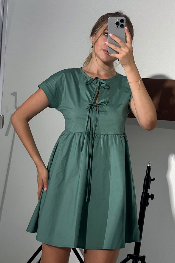 Свободное платье из коттона