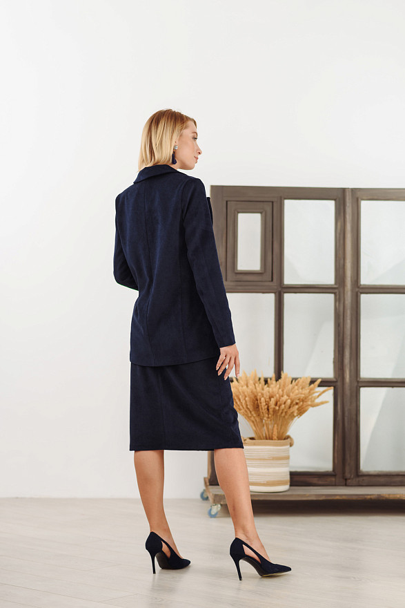 Navy Blue corduroy blazer