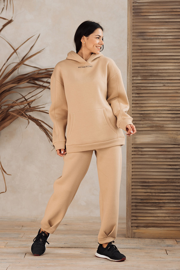 Beige oversized sweatshirt