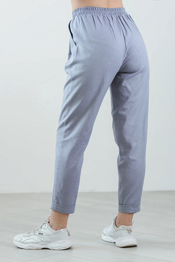 Linen basic trousers