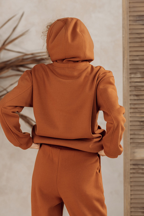 Карамельний світшот з кишенею