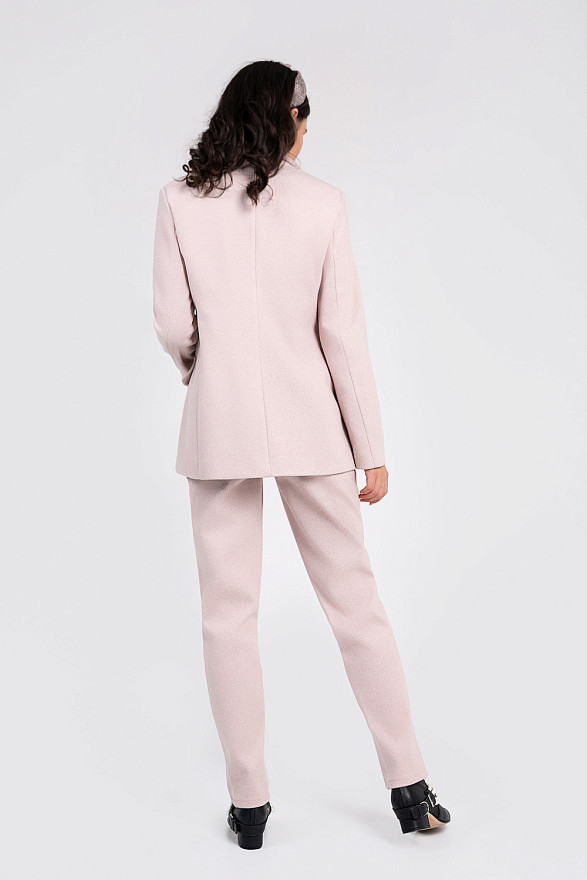 Warm powder-colored blazer