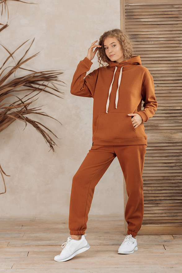 Карамельний світшот з кишенею