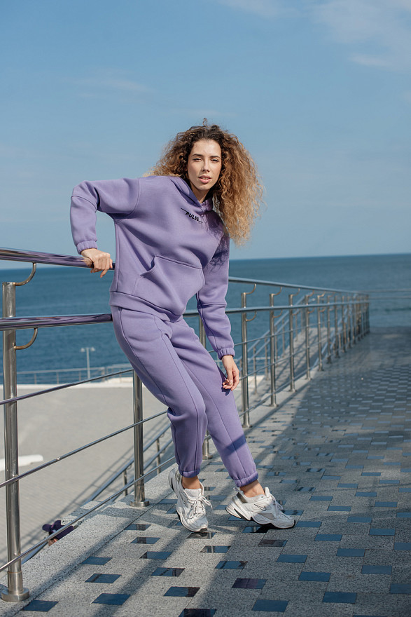 Світшот з написом і кишенею кенгуру