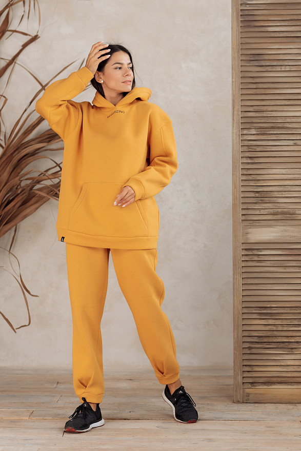 Oversized sweatshirt with slogan