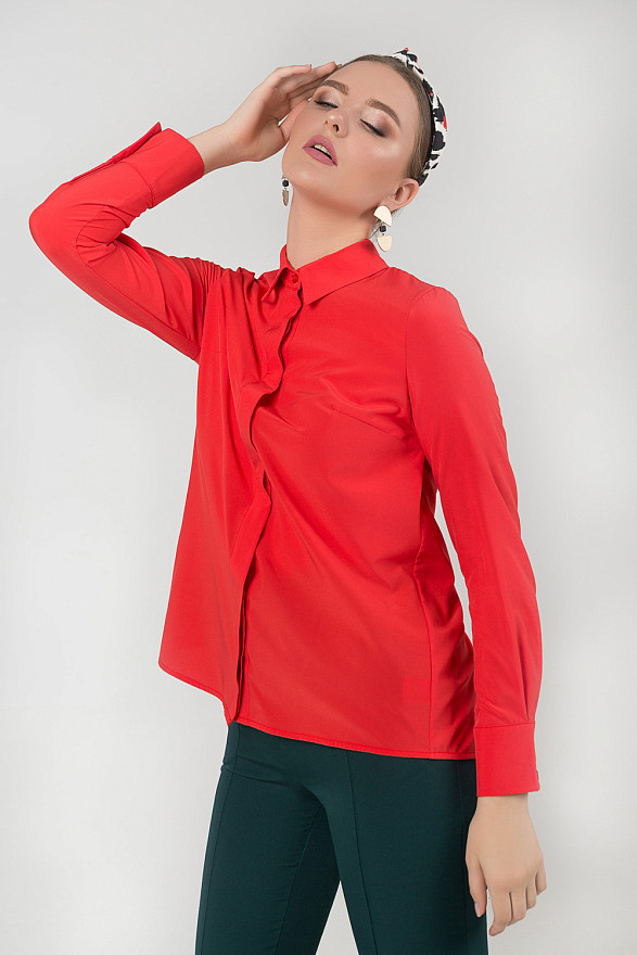 Блузка с потайной планкой