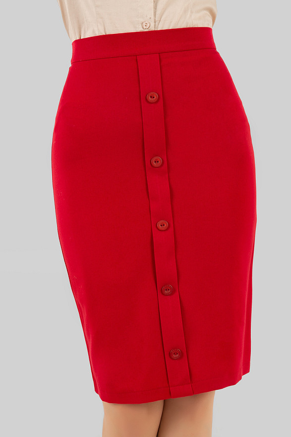 Юбка карандаш с пуговицами