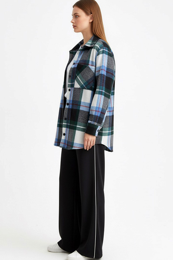 Blue checkered shirt