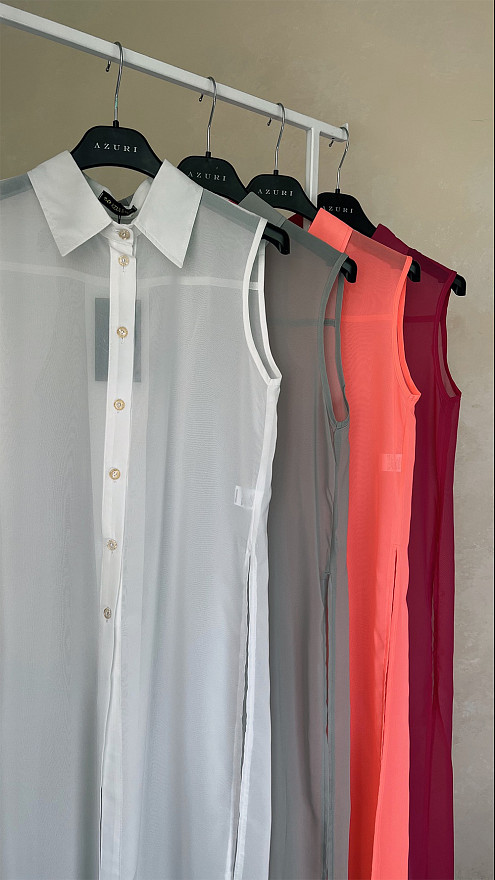 Малинова сорочка-накидка