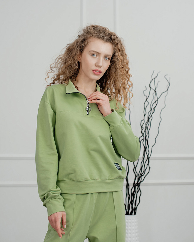 Світшот на блискавці