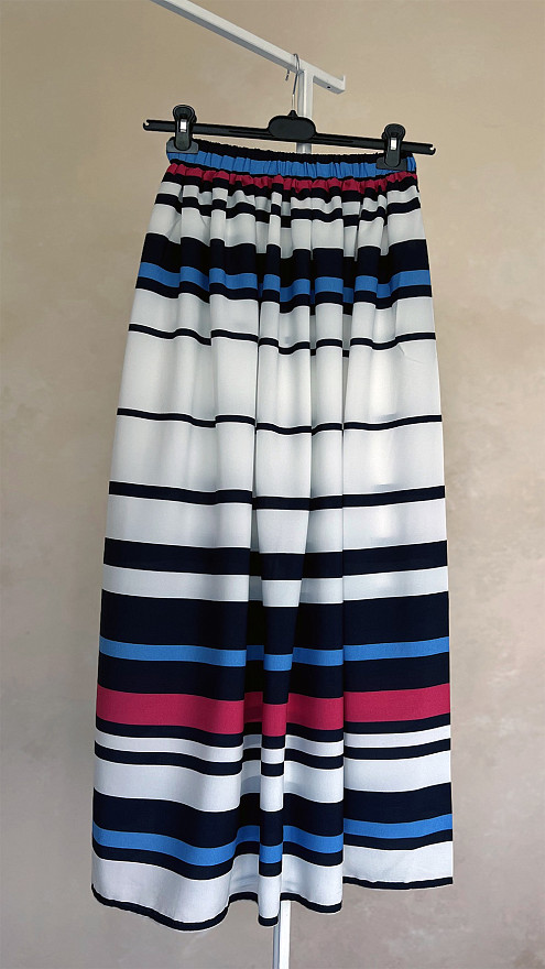 Striped maxi skirt
