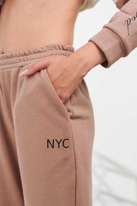 Beige sweatpants