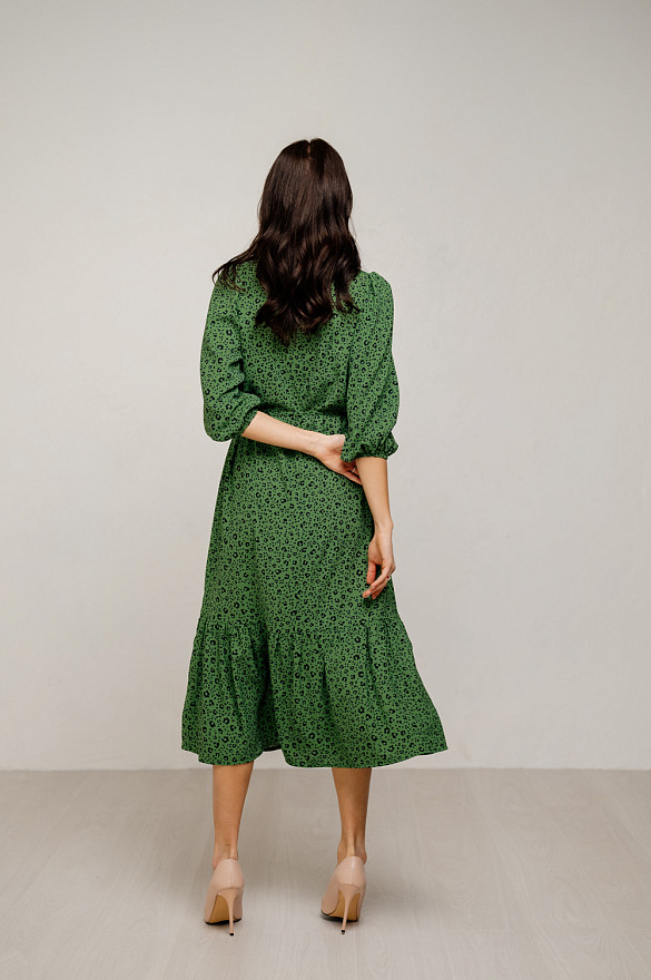 Green maxi dress